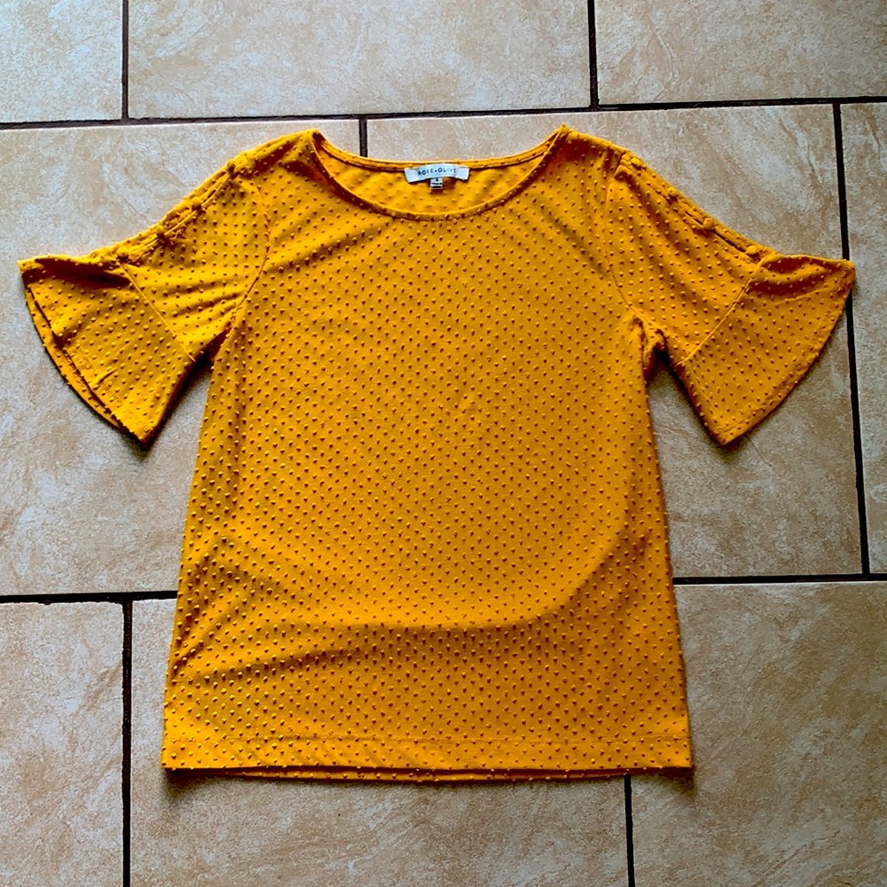 Rose + Olive size small blouse
